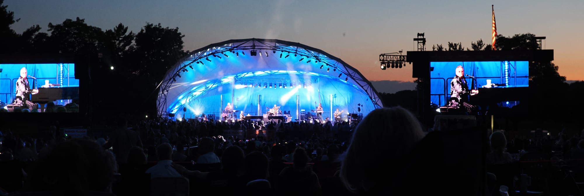 outdoor concert venue at sunset Buffalo