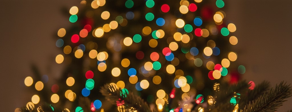 bokeh christmas lights Buffalo